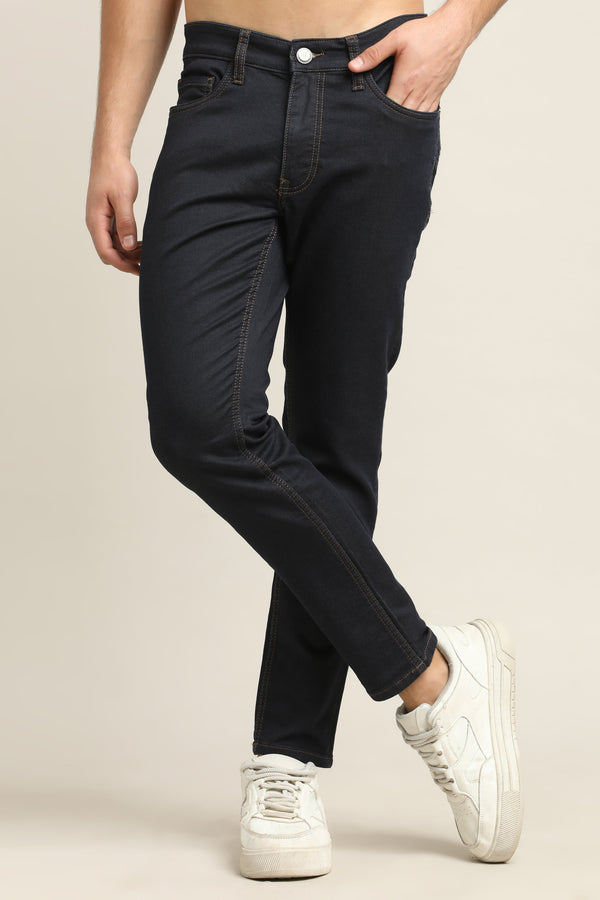 Ankle Fit Jeans - Dark Navy Blue alternate view