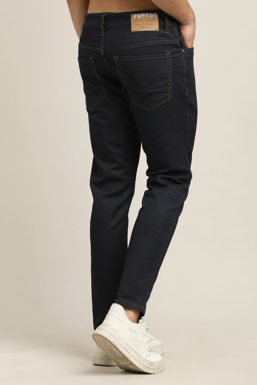 IVYN Ankle Fit Jeans in Dark Navy Blue