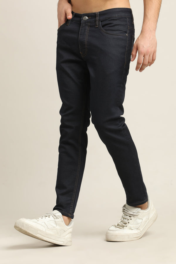 Ankle Fit Jeans - Dark Navy Blue (image 1)