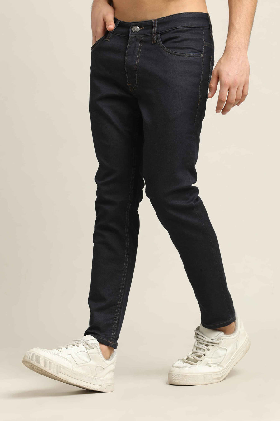 Ankle Fit Jeans – Dark Navy Blue