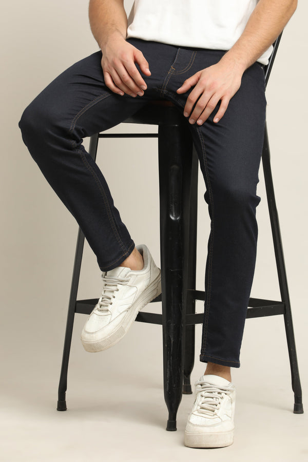 Ankle Fit Jeans - Dark Navy Blue (image 6)
