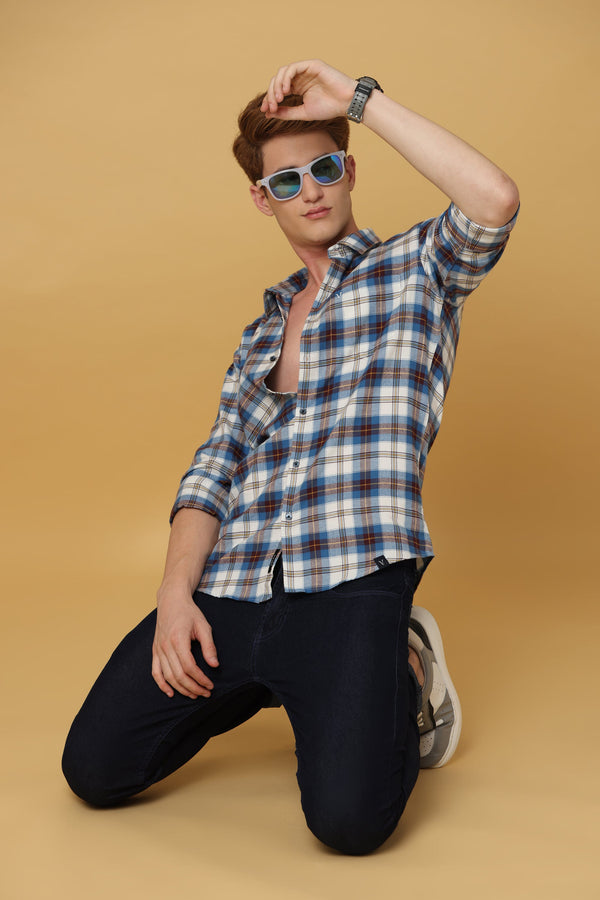 Classic Plaid Cotton Blend check Shirt (image 2)