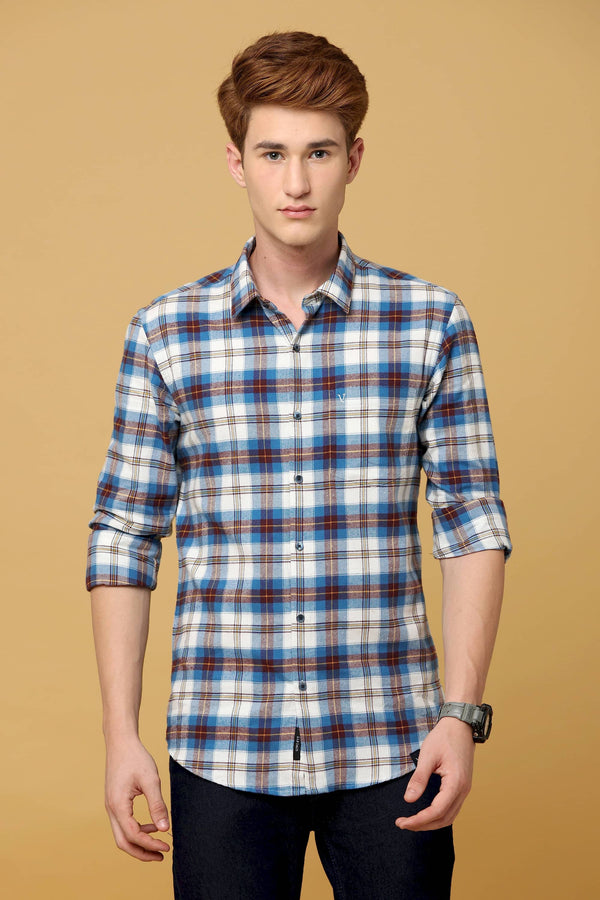Classic Plaid Cotton Blend check Shirt