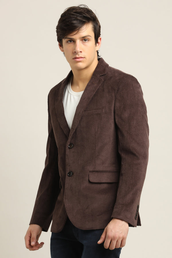 IVYN Heritage Corduroy Blazer – Espresso Brown (image 2)