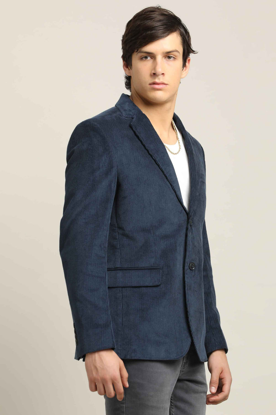 Men's Corduroy Blazer – Blue