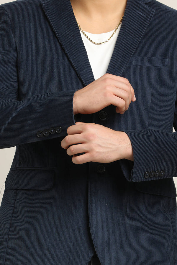 Heritage Corduroy Blazer – Midnight Navy (image 4)