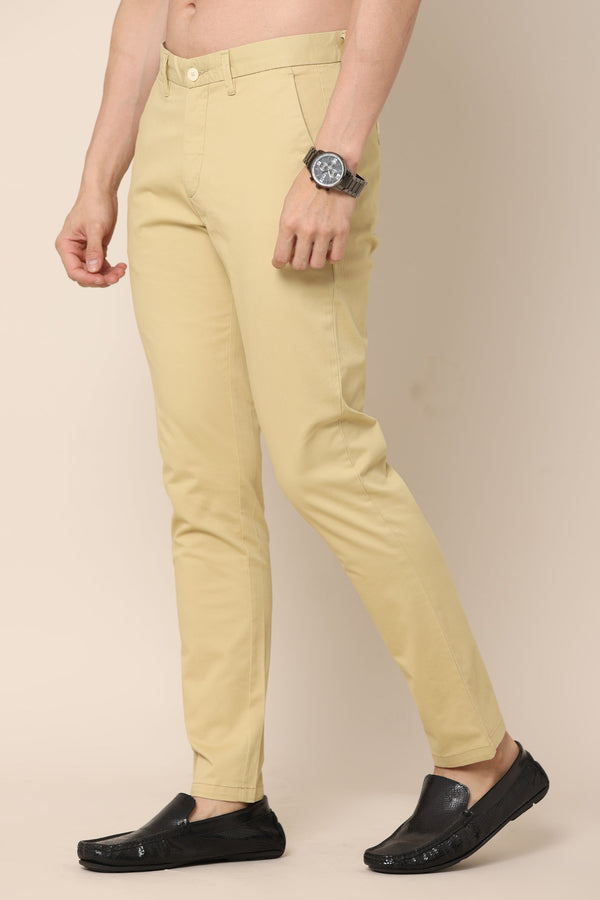 Ivyn Classic Beige Cotton Chinos (image 4)