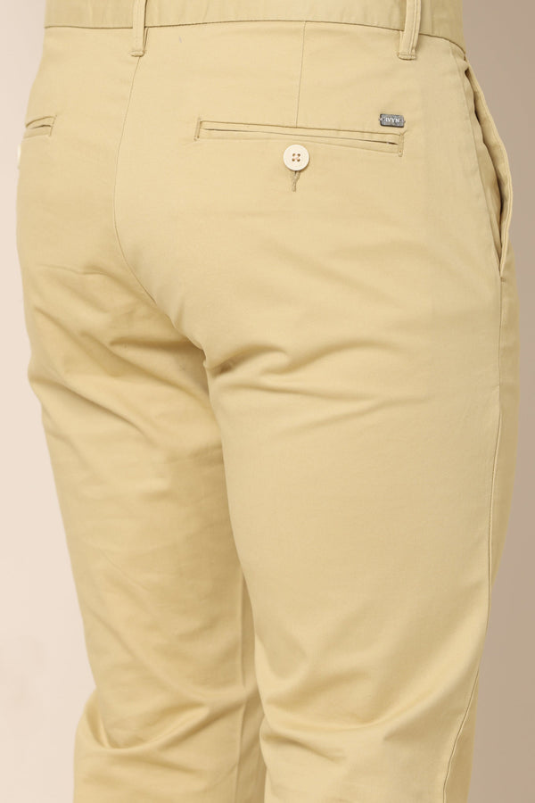 Ivyn Classic Beige Cotton Chinos (image 6)