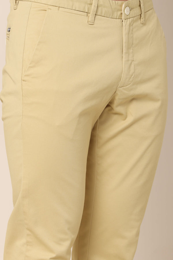 Ivyn Classic Beige Cotton Chinos (image 3)