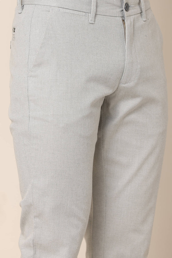 Ivyn Classic Grey Cotton Trousers (image 2)