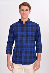 Evelyn Blue & Black Checked Shirt