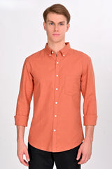 Finn Rust Orange Solid Martin Shirt