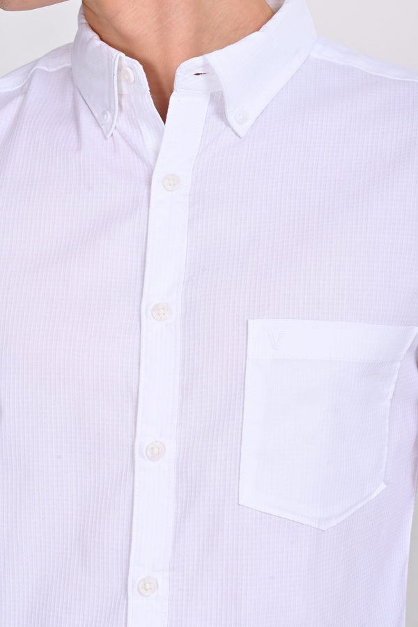 Foster White Solid Martin Shirt — alternate view