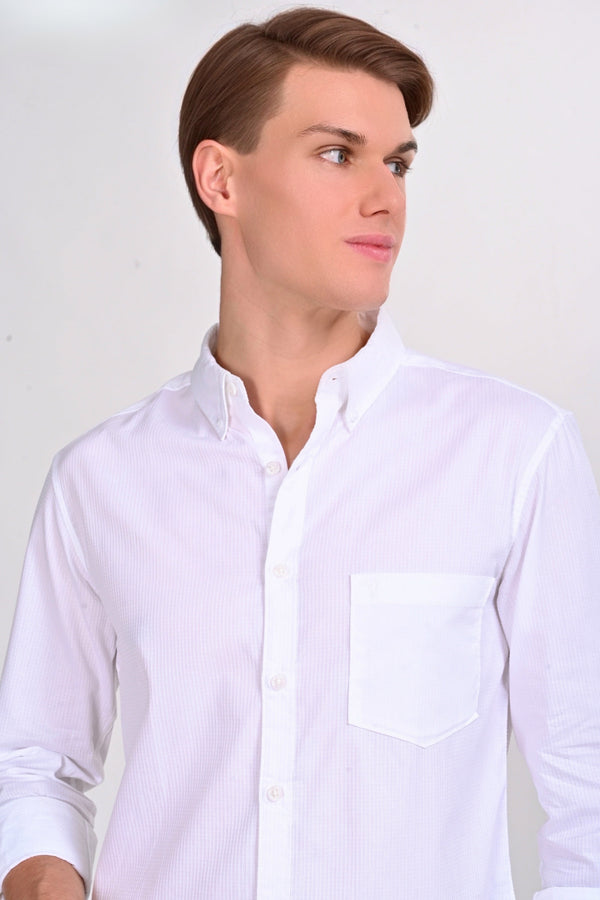 Foster White Solid Martin Shirt (image 3)