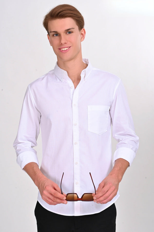 Foster White Solid Martin Shirt (image 4)