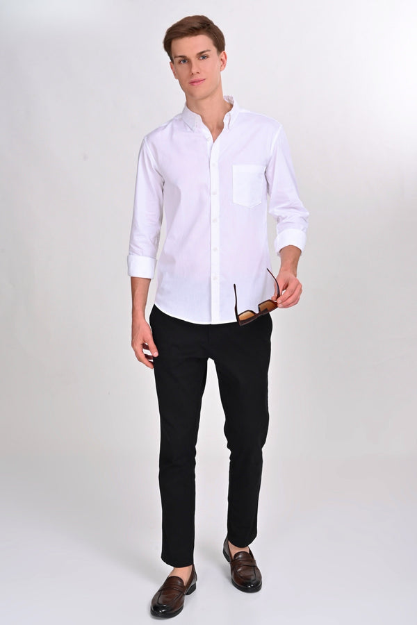 Foster White Solid Martin Shirt (image 6)