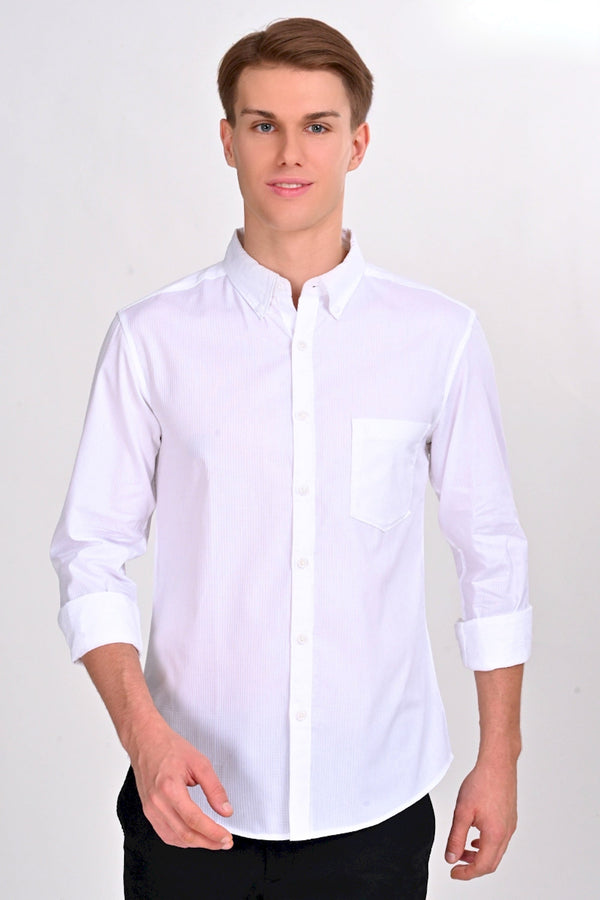 Foster White Solid Martin Shirt