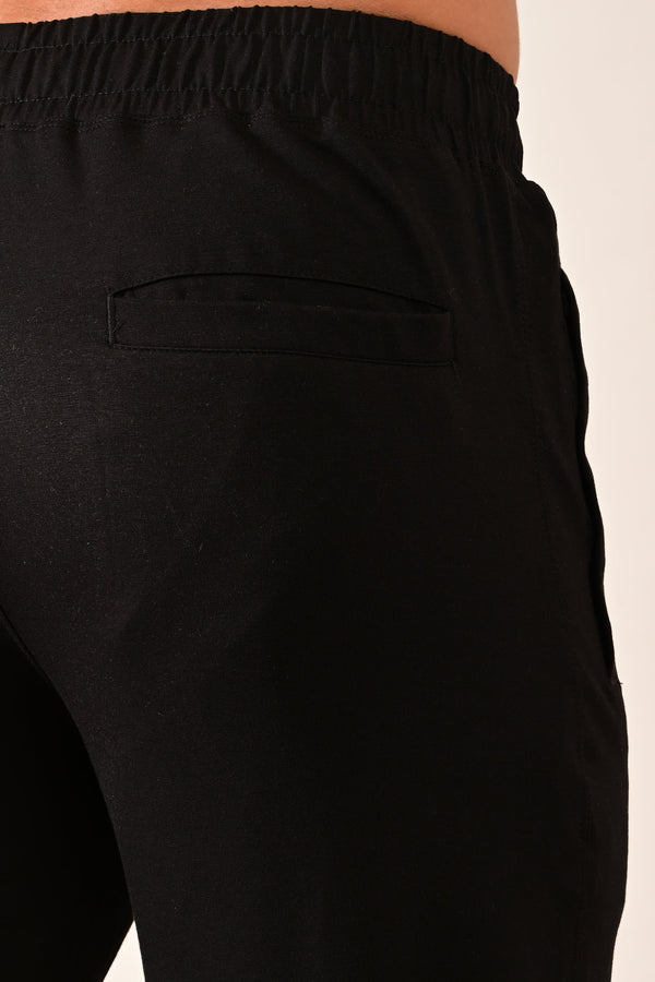 IVYN 4-Way Stretch Cotton Track Pants - Jet Black (image 4)