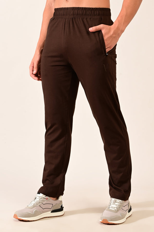 IVYN 4-Way Stretch Cotton Track Pants - Espresso Brown