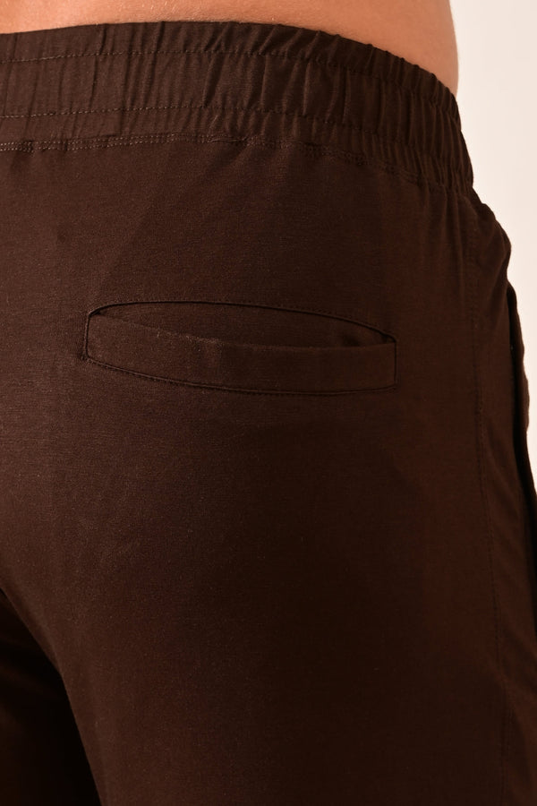 IVYN 4-Way Stretch Cotton Track Pants - Espresso Brown (image 5)