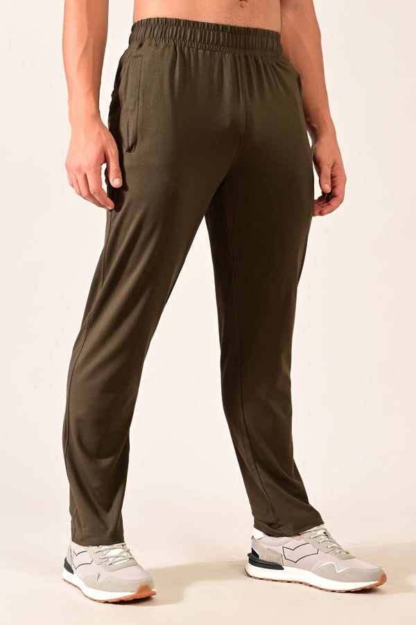 IVYN 4-Way Stretch Cotton Track Pants - Olive Green (image 5)