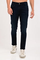 Front view of IVYN Arden Midnight Indigo Wash ankle-fit jeans