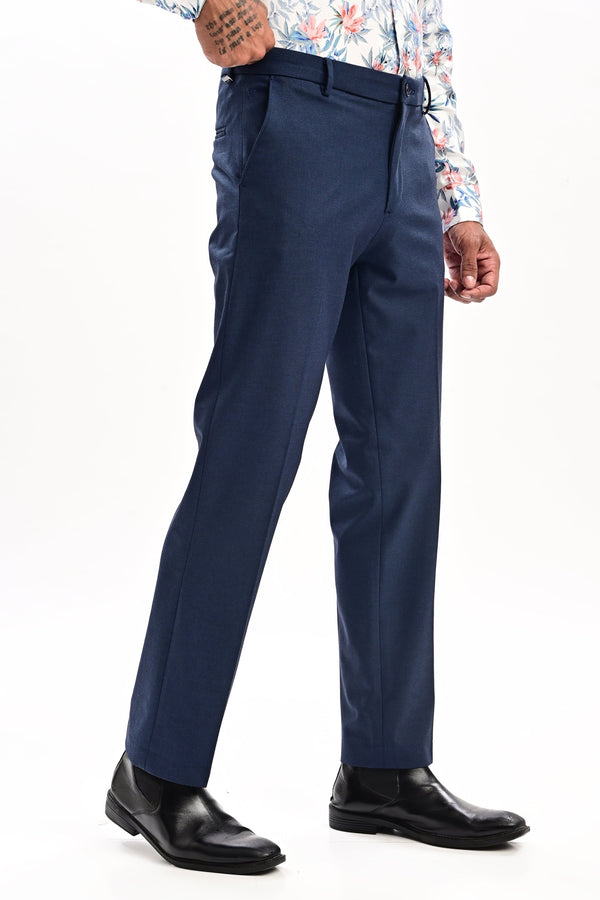 Arden Fine-Weave Formal Trousers — Oxford Blue