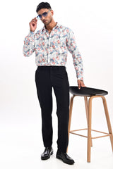 Astor Micro-Texture Formal Trousers — Jet Black - IVYN