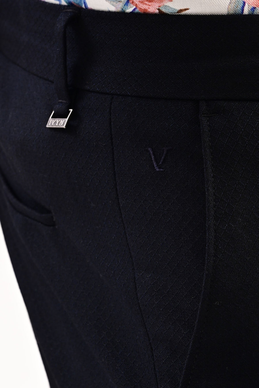 Astor Micro-Texture Formal Trousers — Jet Black - IVYN