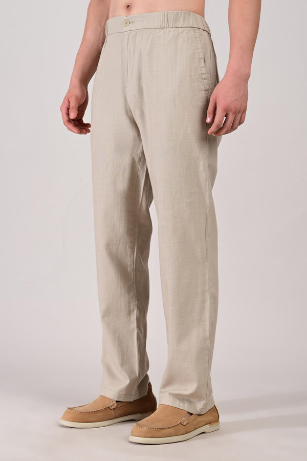 IVYN Linettes Straight Fit Summer Trousers - Ecru alternate view