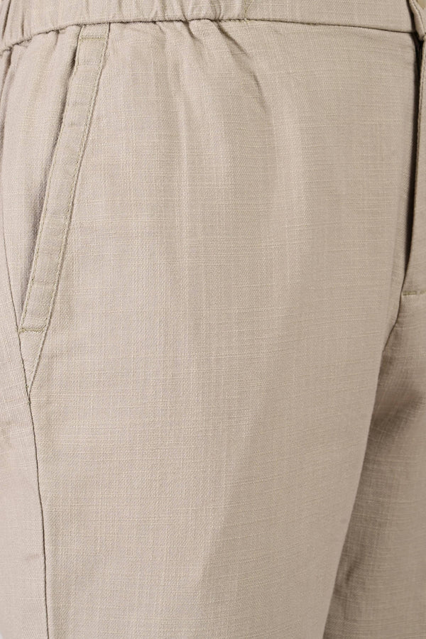 IVYN Linettes Straight Fit Summer Trousers - Ecru (image 2)