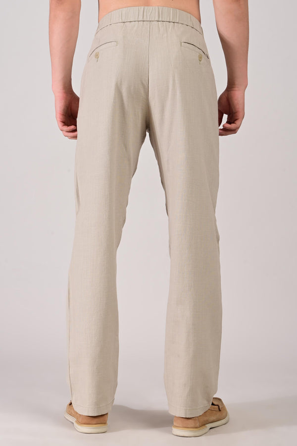 IVYN Linettes Straight Fit Summer Trousers - Ecru (image 6)