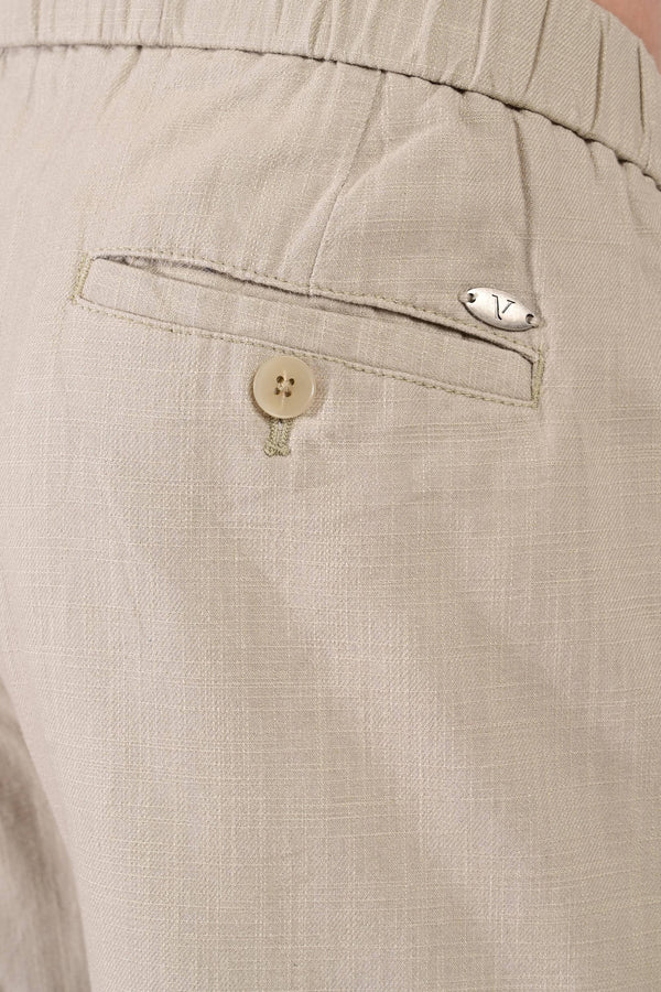 IVYN Linettes Straight Fit Summer Trousers - Ecru (image 1)