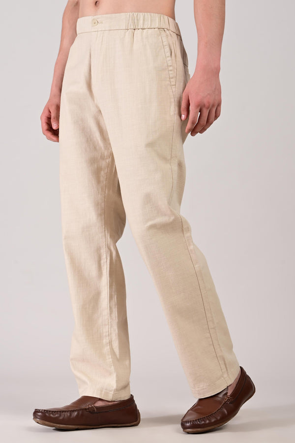 IVYN Linettes Straight Fit Summer Trousers - Sand Beige alternate view