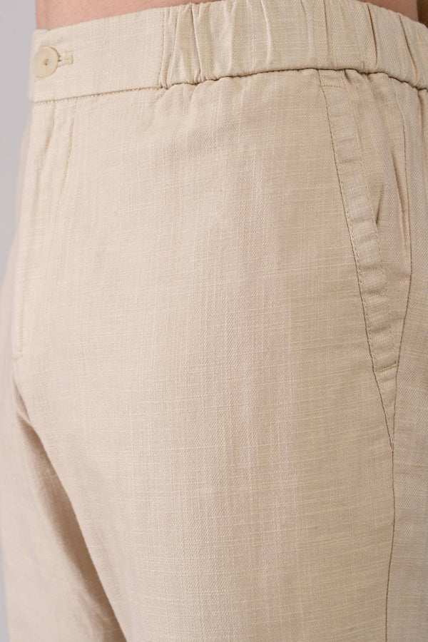 IVYN Linettes Straight Fit Summer Trousers - Sand Beige (image 6)