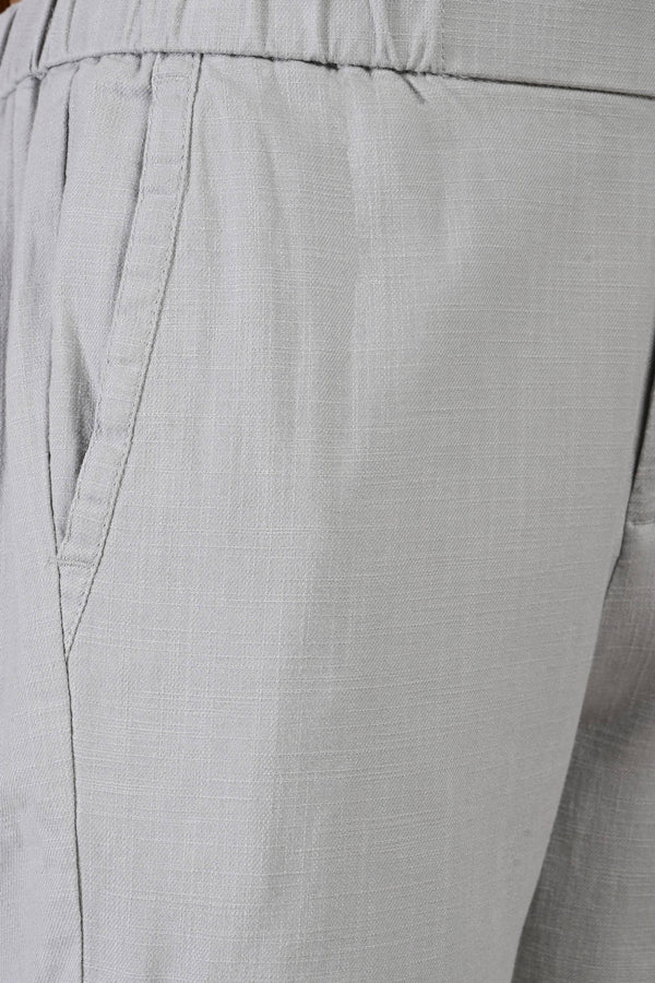 IVYN Linettes Straight Fit Summer Trousers - Stone Grey (image 5)