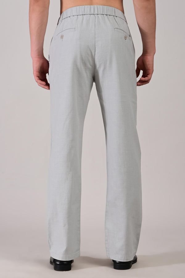 IVYN Linettes Straight Fit Summer Trousers - Stone Grey (image 6)