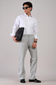 IVYN Linettes Straight Fit Summer Trousers Stone Grey