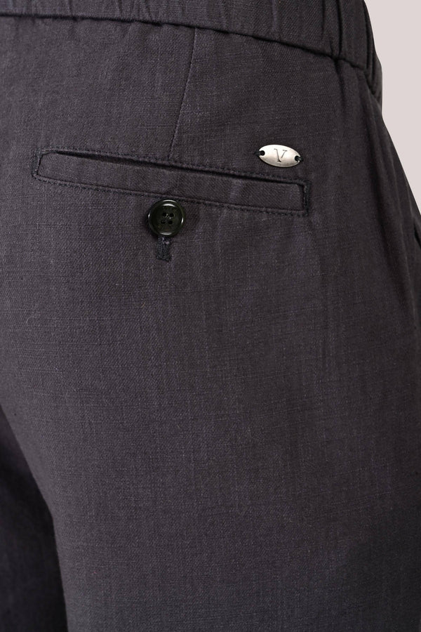 IVYN Linettes Straight Fit Summer Trousers - Charcoal (image 1)