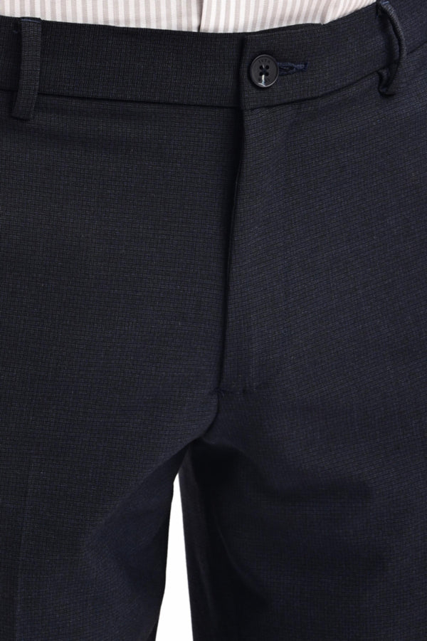 Arden Micro-Texture Formal Trousers — Midnight Navy (image 5)