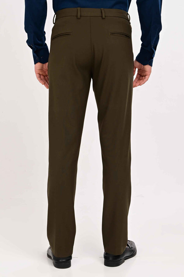 Regent Tailored Trousers — Deep Olive (image 2)