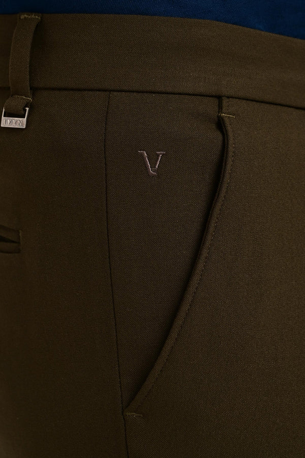 Regent Tailored Trousers — Deep Olive (image 6)