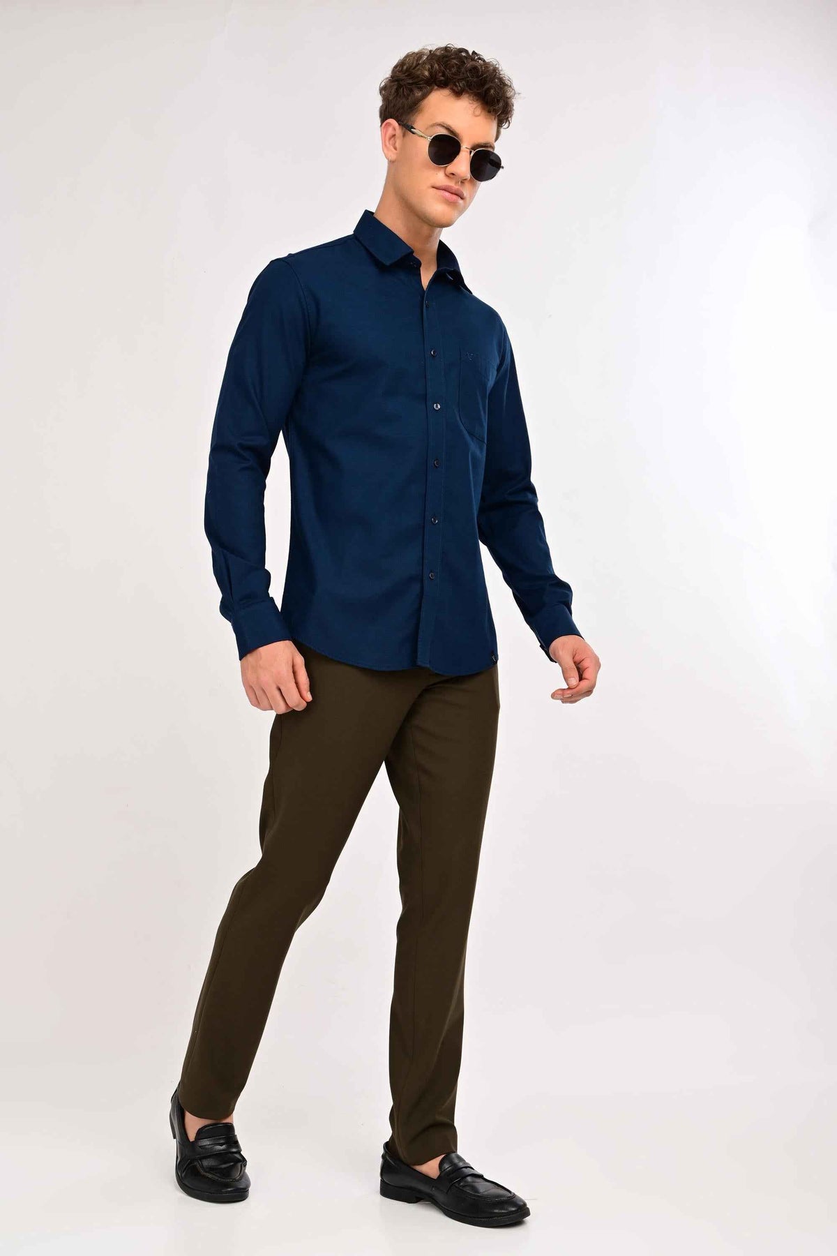 Regent Tailored Trousers — Deep Olive