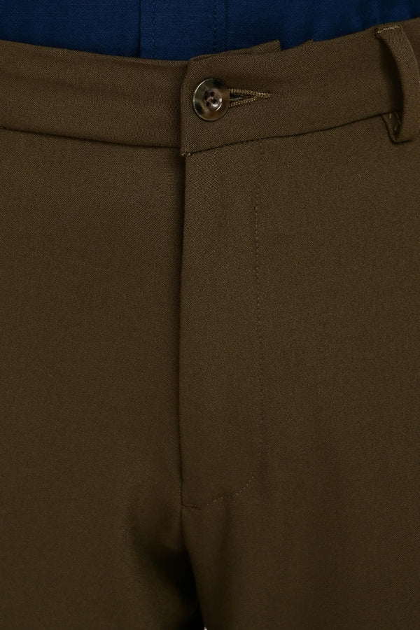 Regent Tailored Trousers — Deep Olive (image 4)