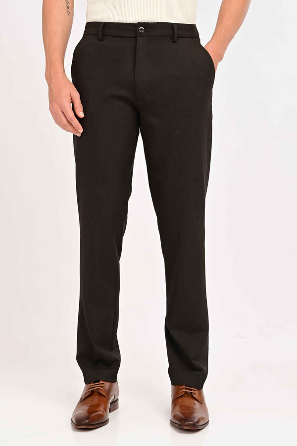 Regent Tailored Trousers — Espresso Melange — alternate view