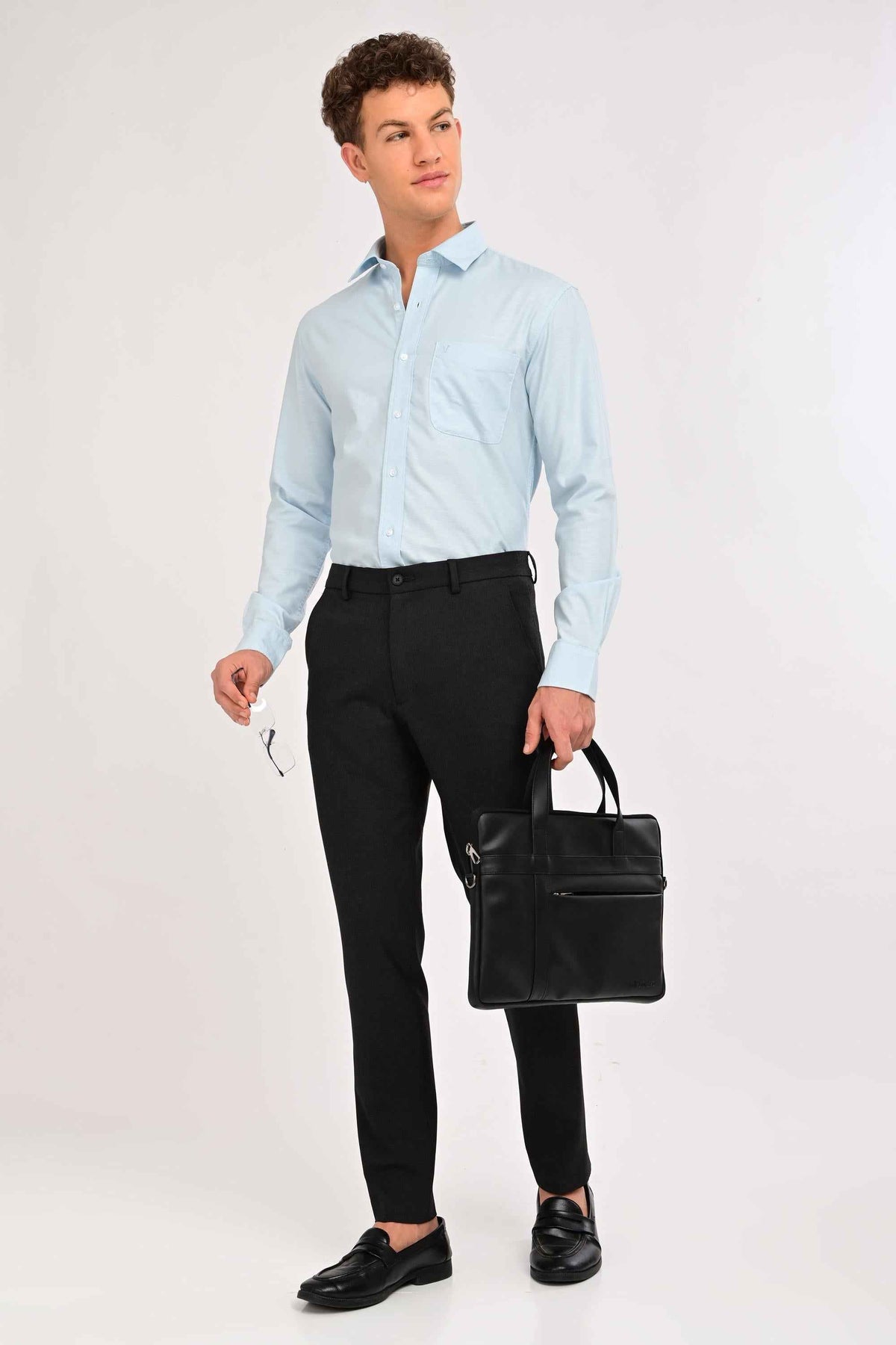 Regent Tailored Trousers — Graphite Melange