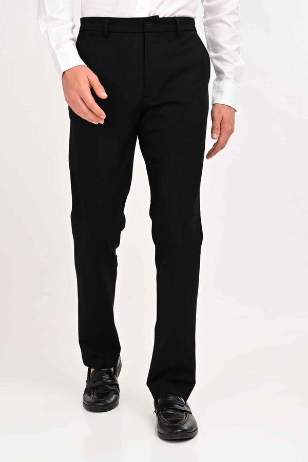 Regent Tailored Trousers — Jet Black — alternate view
