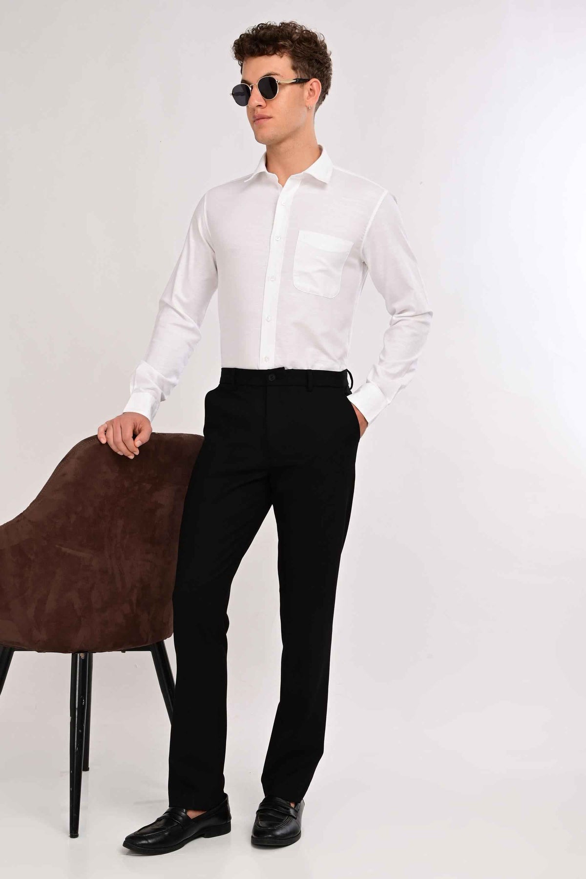 Regent Tailored Trousers — Jet Black
