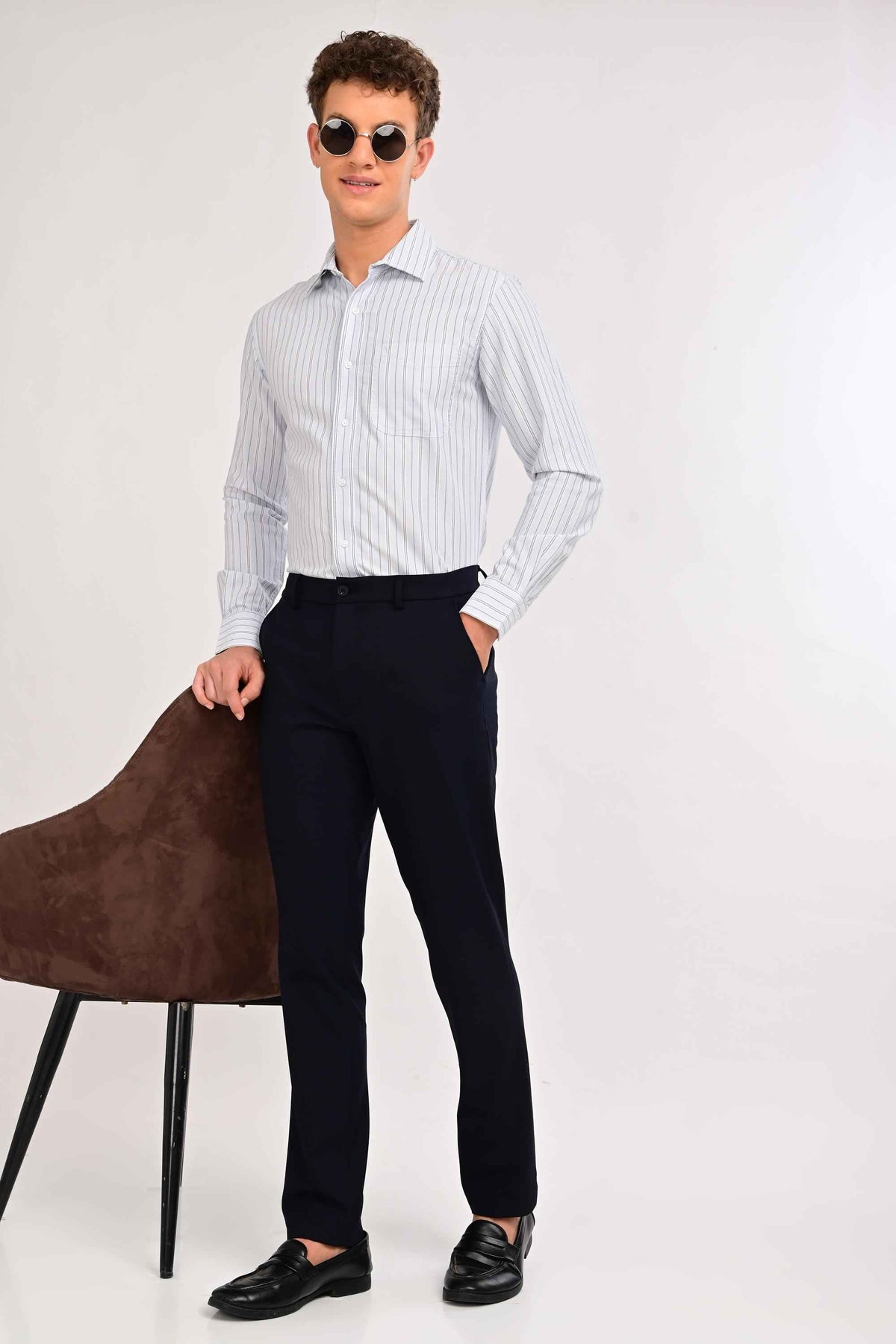 Regent Tailored Trousers — Midnight Navy