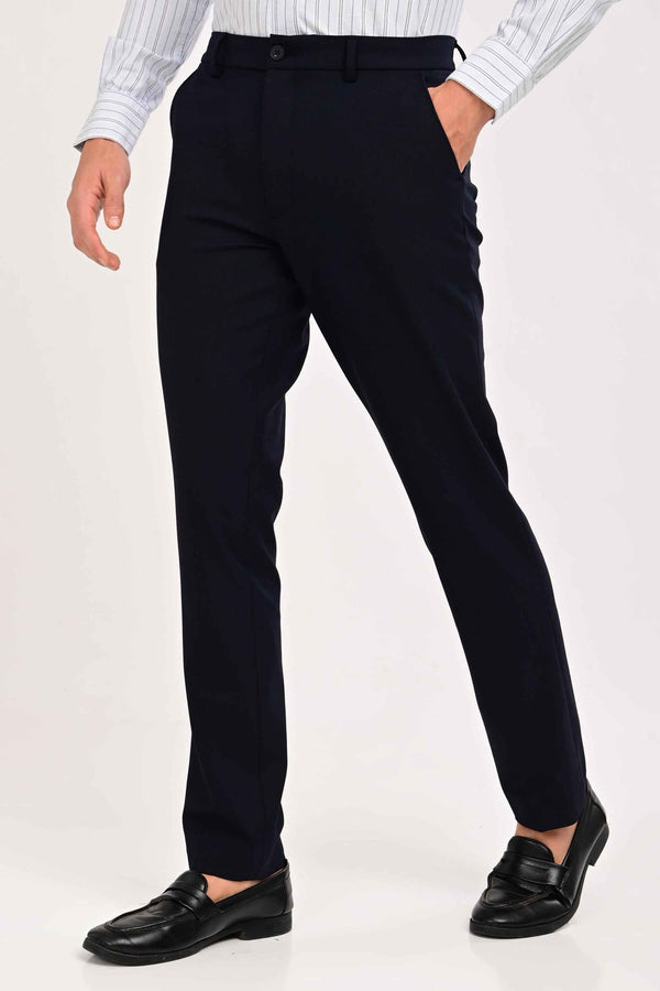 Regent Tailored Trousers — Midnight Navy (image 1)